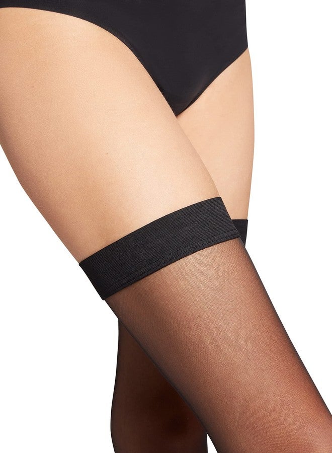 Wolford Individual 10 Stay-Up Thigh Highs Black SM - Image 3